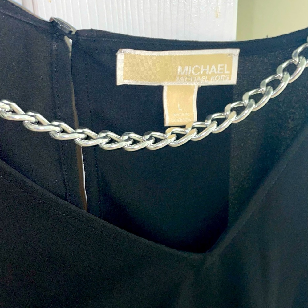 Michael Kors Long Sleeve blouse with Chain